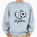 Heart Argentina Football Sweatshirt - Casual Everyday Wear Men Women - T-Shirt, Sweatshirt, Hoodie