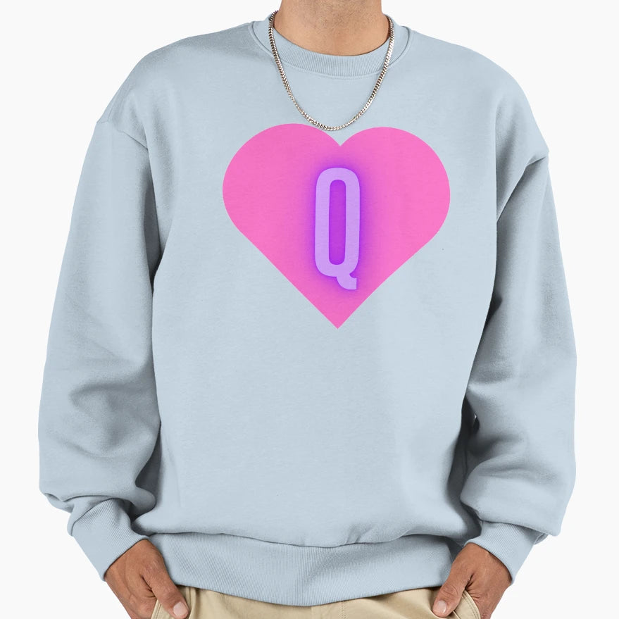 Heart Q Sweatshirt - Streetwear Style Men Women - T-Shirt, Sweatshirt, Hoodie