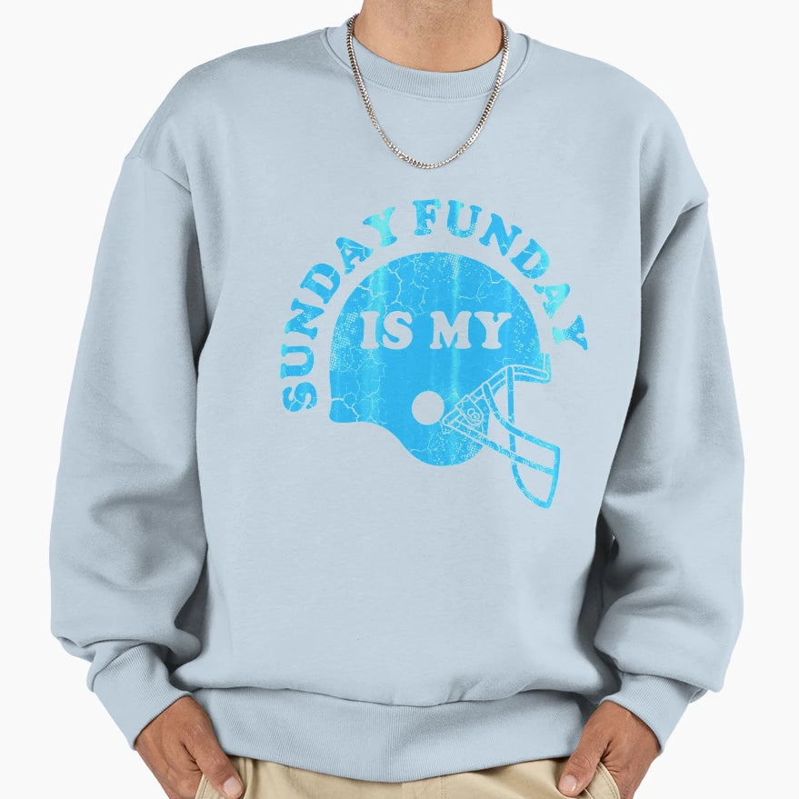 Sunday Is My Funday Sweatshirt - Minimalist Print Men Women - T-Shirt, Sweatshirt, Hoodie