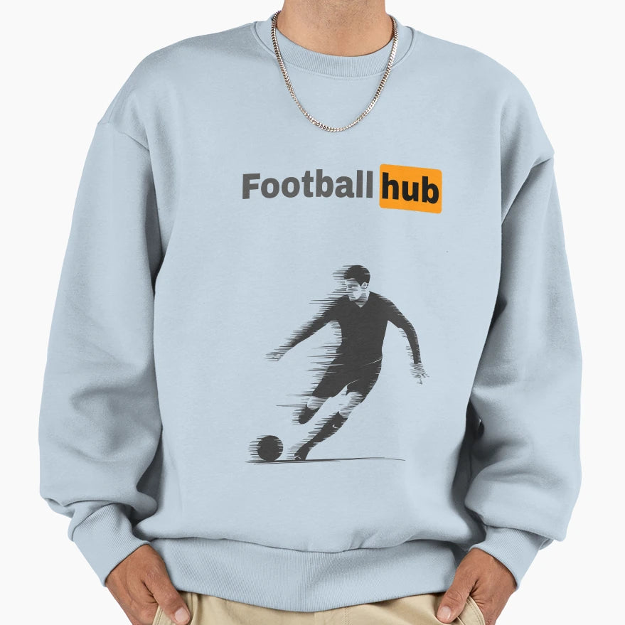 Football Hub Sweatshirt - Unique Graphic for Adults - T-Shirt, Sweatshirt, Hoodie