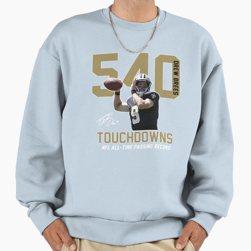 Dr W Br Es 540 Touchdowns N F L All Sweatshirt - Unique Graphic Unisex - T-Shirt, Sweatshirt, Hoodie