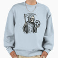 Death Plays Soccer Sweatshirt - Casual Everyday Wear for Adults - T-Shirt, Sweatshirt, Hoodie