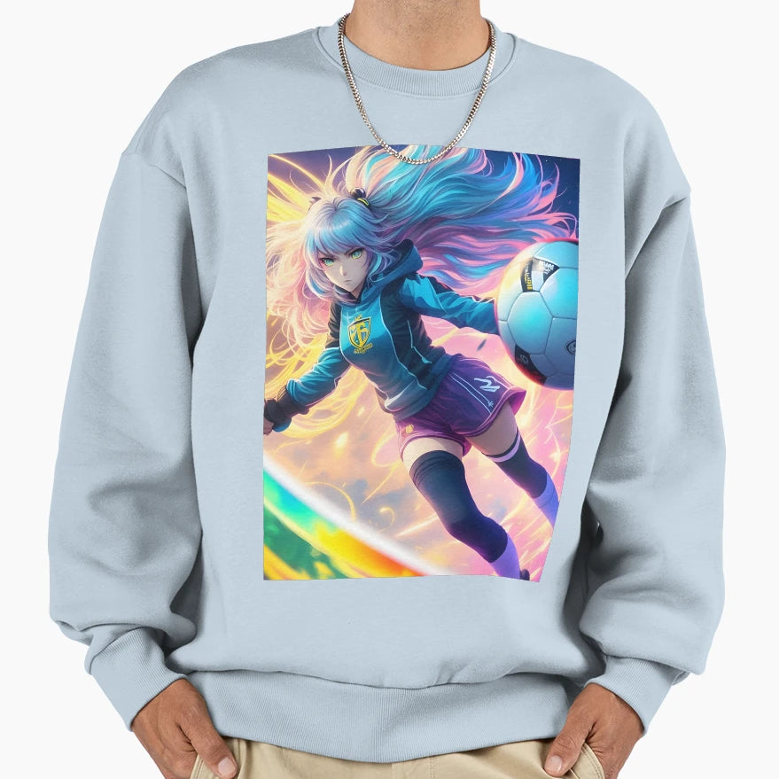Anime Soccer Sweatshirt - Unique Graphic Unisex - T-Shirt, Sweatshirt, Hoodie