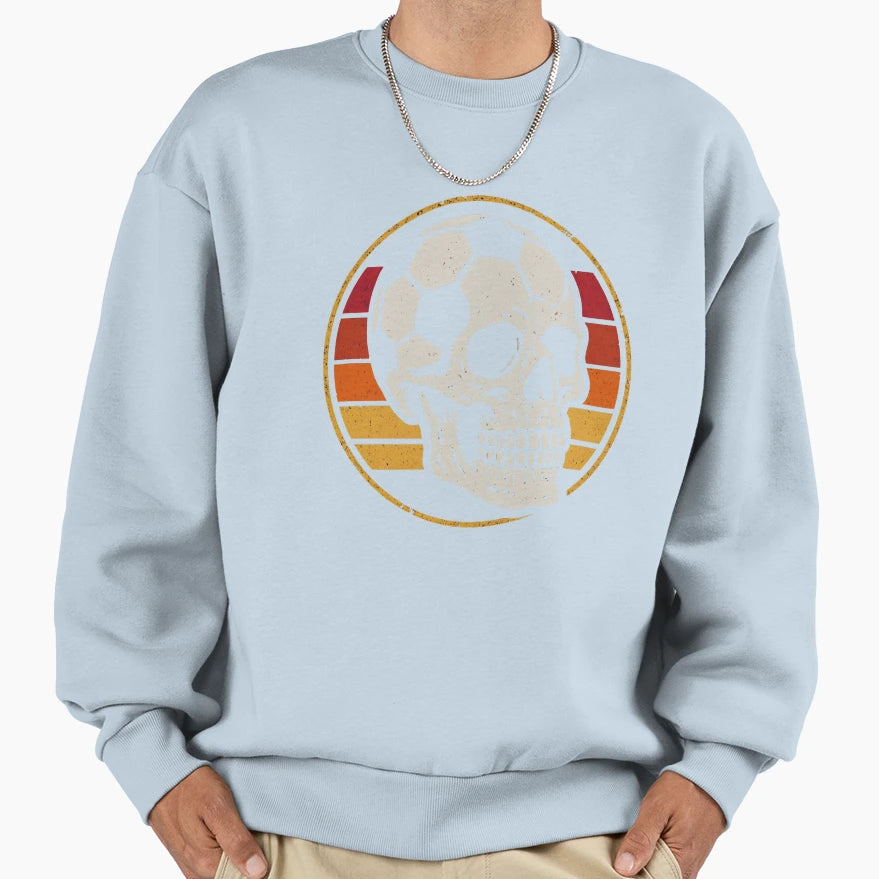 Football Skull Sweatshirt - Novelty Apparel for Adults - T-Shirt, Sweatshirt, Hoodie