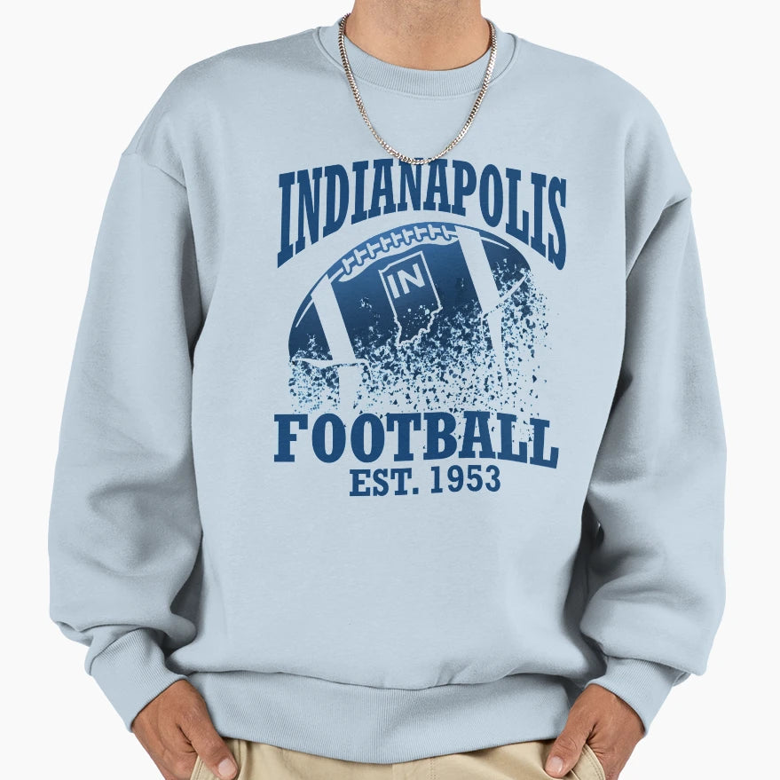 Indianapolis Football Sweatshirt - Unique Graphic for Adults - T-Shirt, Sweatshirt, Hoodie