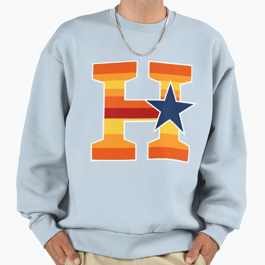 Houston Baseball H H Town Crush City Sweatshirt - Unique Graphic Men Women - T-Shirt, Sweatshirt, Hoodie