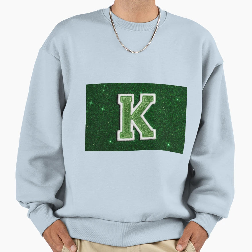 Light Green Letter K Patch Scl Sweatshirt - Graphic Print Men Women - T-Shirt, Sweatshirt, Hoodie