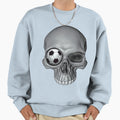 Soccer Skull Sweatshirt - Minimalist Print Unisex - T-Shirt, Sweatshirt, Hoodie