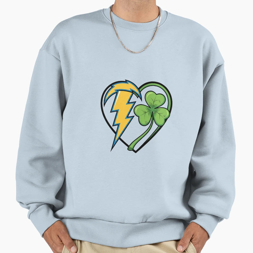 St Patricks Day La Football Sweatshirt - Aesthetic Graphic for Adults - T-Shirt, Sweatshirt, Hoodie
