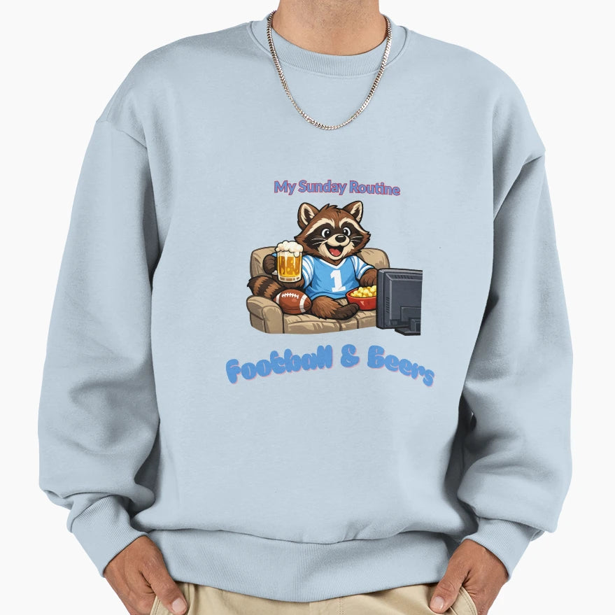 Tennessee Titans Sunday Routine Sweatshirt - Aesthetic Graphic Men Women - T-Shirt, Sweatshirt, Hoodie