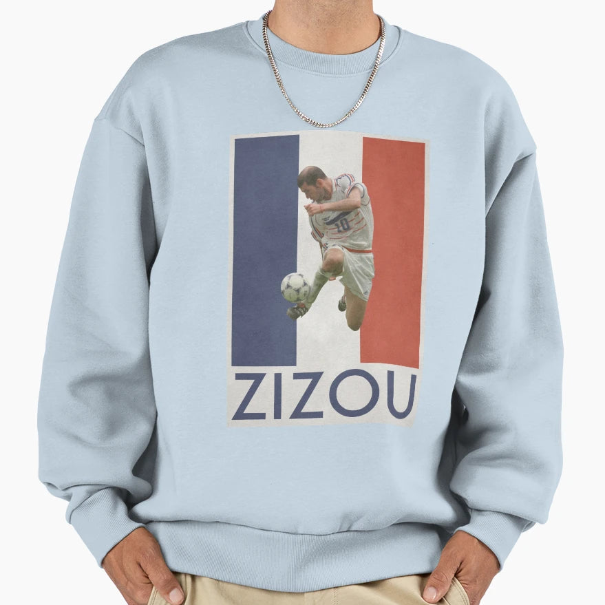 Football Zidane Sweatshirt - Minimalist Print for Adults - T-Shirt, Sweatshirt, Hoodie