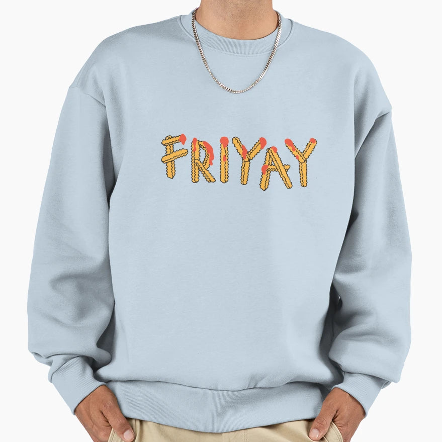 Friyay Sweatshirt - Minimalist Print for Adults - T-Shirt, Sweatshirt, Hoodie