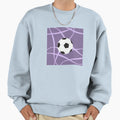 Football Purple Sweatshirt - Minimalist Print Men Women - T-Shirt, Sweatshirt, Hoodie