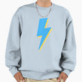 Blue And Yellow Lightning Bolt Sweatshirt - Novelty Apparel Men Women - T-Shirt, Sweatshirt, Hoodie