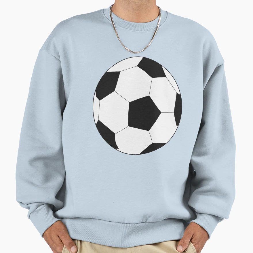 Soccer Ball Black And White Sweatshirt - Streetwear Style Unisex - T-Shirt, Sweatshirt, Hoodie