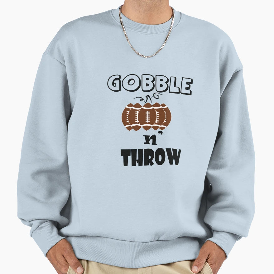 Gobble N Throw Sweatshirt - Custom Art Print for Adults - T-Shirt, Sweatshirt, Hoodie