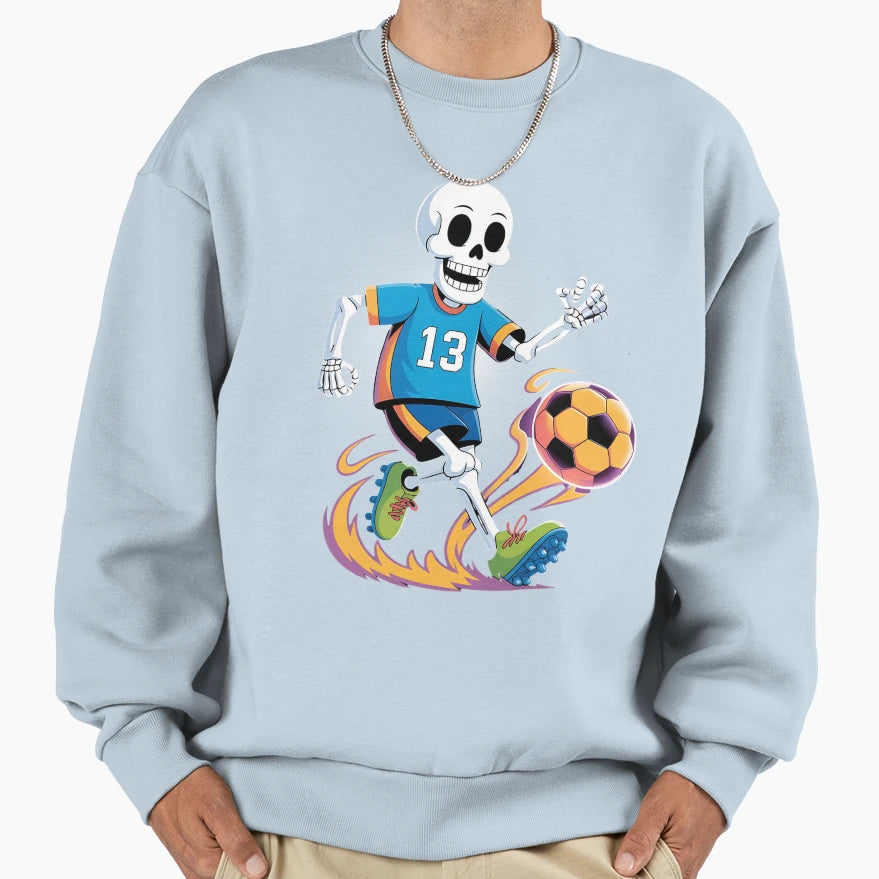 Soccer Skeleton Just Do Football Sweatshirt - Aesthetic Graphic for Adults - T-Shirt, Sweatshirt, Hoodie