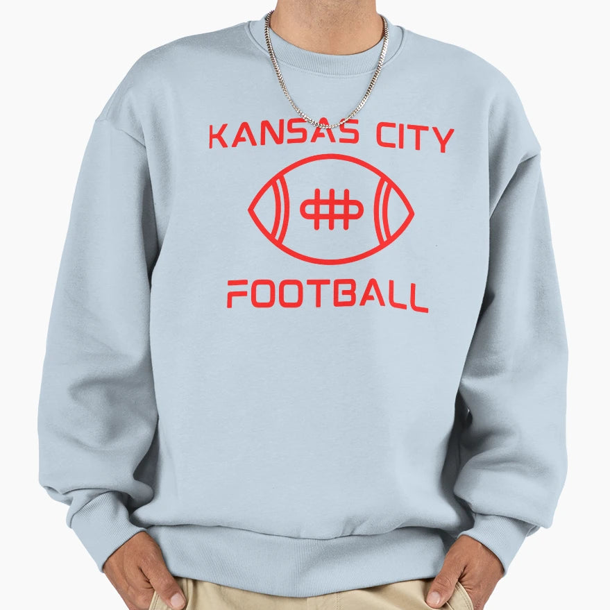 Kansas City Football Sweatshirt - Streetwear Style for Adults - T-Shirt, Sweatshirt, Hoodie