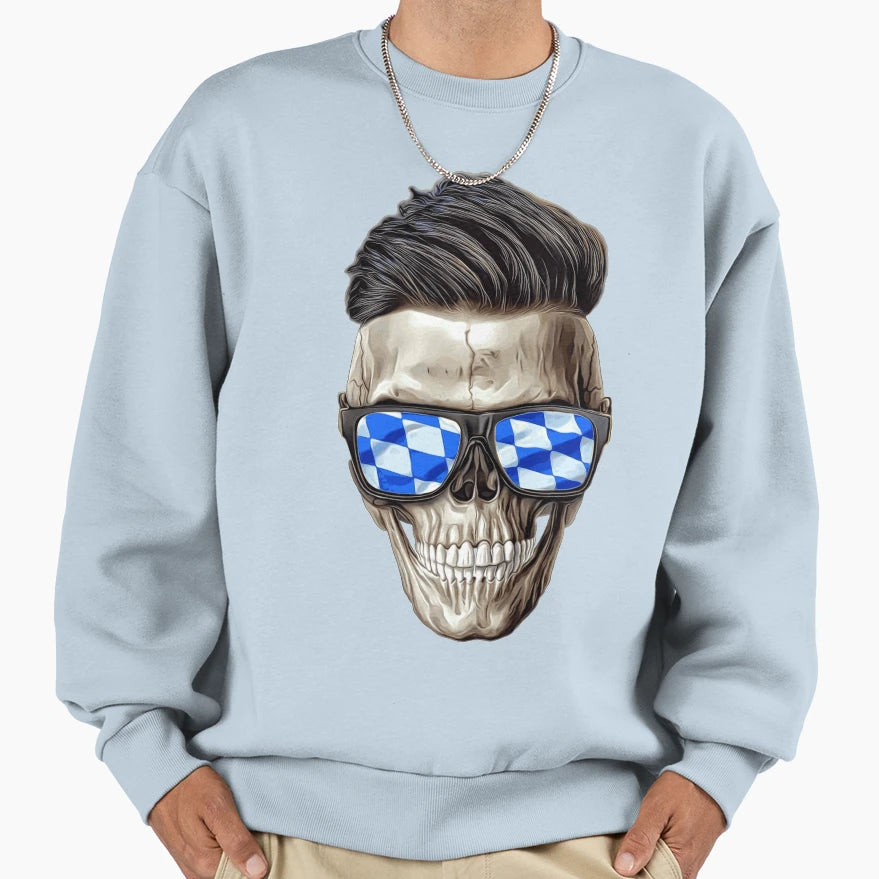 Bavarian Skull Sweatshirt - Fun Novelty Design Unisex - T-Shirt, Sweatshirt, Hoodie