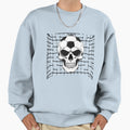 Soccer Skull Goal Net Dark Soccer Sweatshirt - Fun Novelty Design Unisex - T-Shirt, Sweatshirt, Hoodie