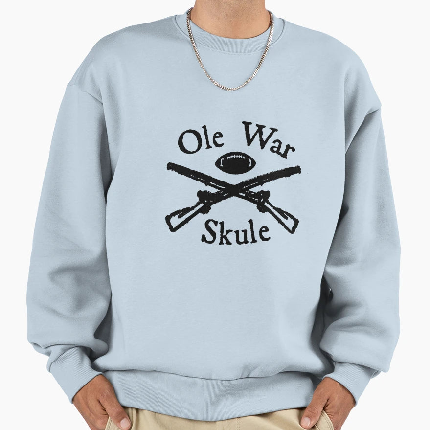 Ole War Skule Sweatshirt - Minimalist Print Men Women - T-Shirt, Sweatshirt, Hoodie