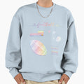 Pastel Rainbow Watercolor Sweatshirt - Fun Novelty Design for Adults - T-Shirt, Sweatshirt, Hoodie