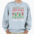 Football Ball Santa Hat Funny Sport Sweatshirt - Unique Graphic Men Women - T-Shirt, Sweatshirt, Hoodie