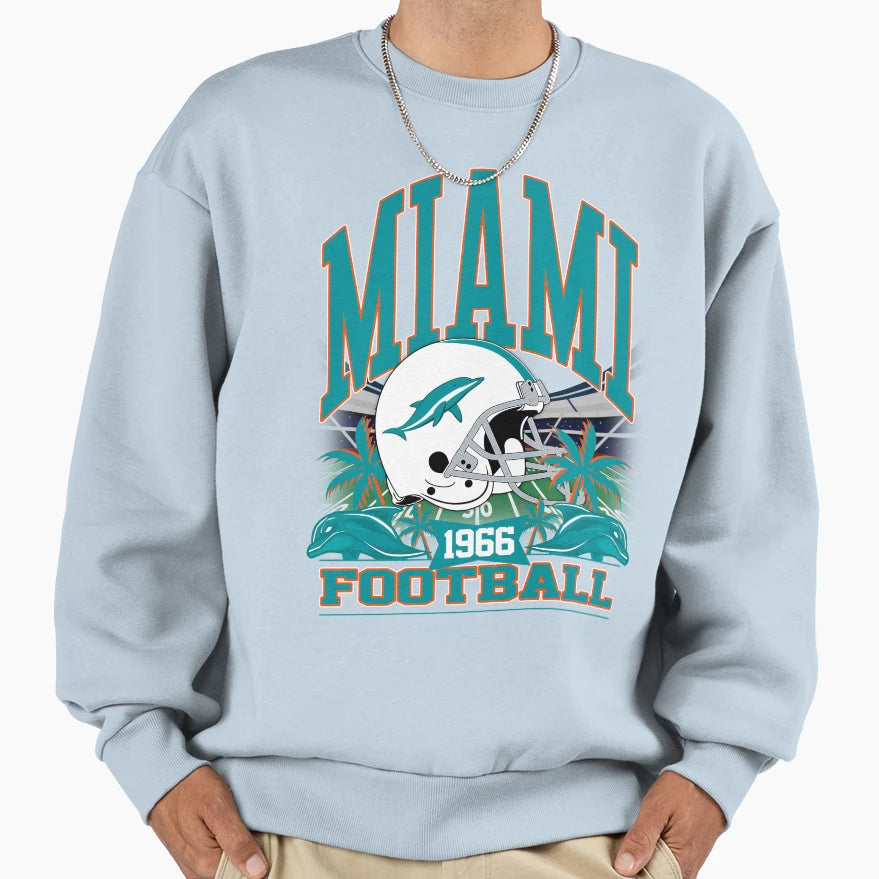 Miami Football Gridiron Legacy Sweatshirt - Fun Novelty Design Men Women - T-Shirt, Sweatshirt, Hoodie