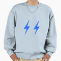 Blue Lightning Sweatshirt - Unique Graphic Men Women - T-Shirt, Sweatshirt, Hoodie
