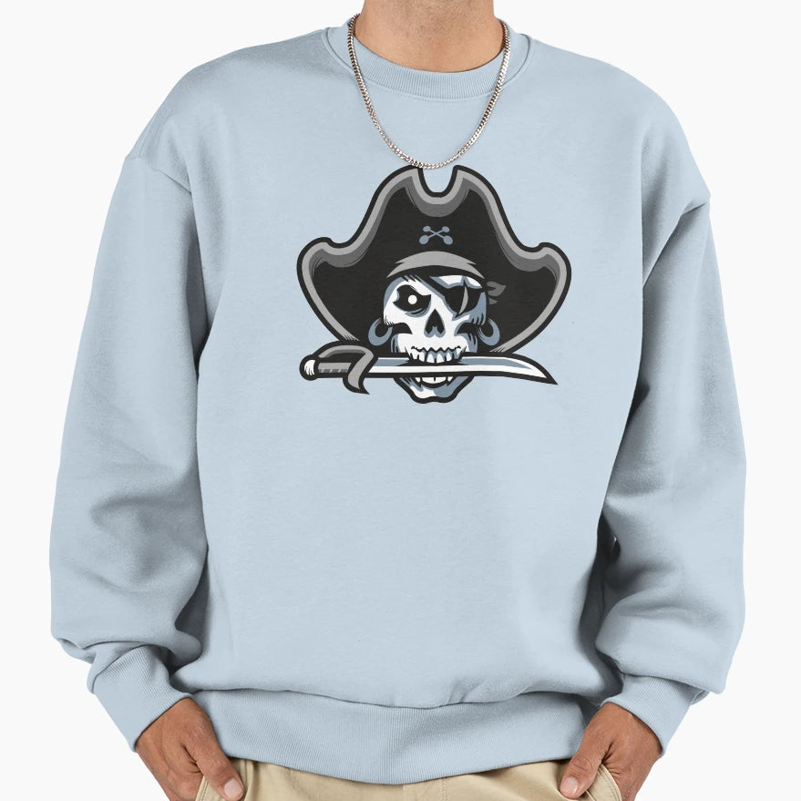 Pirate Skull Sweatshirt - Custom Art Print for Adults - T-Shirt, Sweatshirt, Hoodie