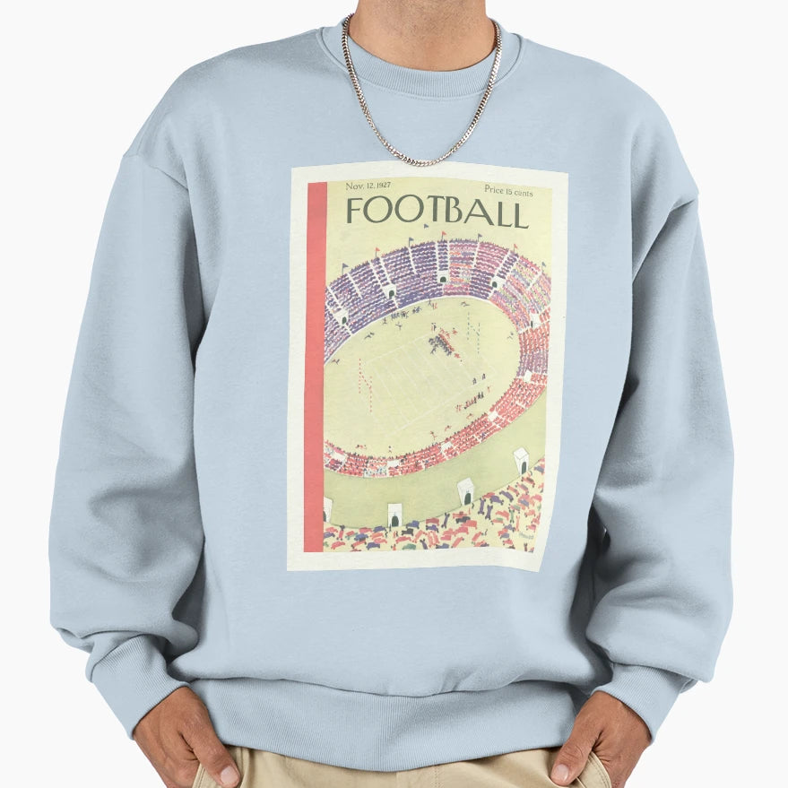 Football Magazine Cover Mid Century Sweatshirt - Graphic Print Men Women - T-Shirt, Sweatshirt, Hoodie
