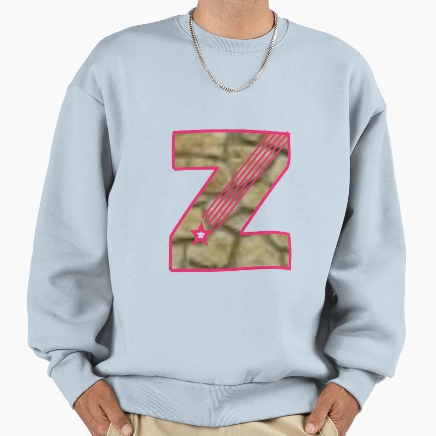 Z Letter Sweatshirt - Minimalist Print Unisex - T-Shirt, Sweatshirt, Hoodie
