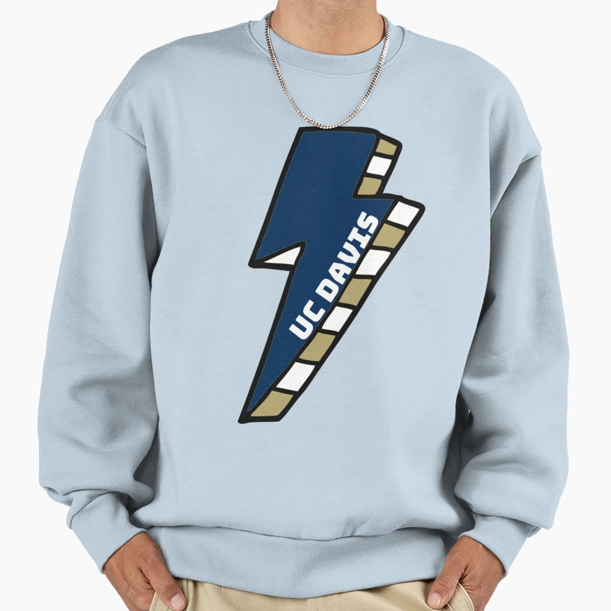 Uc Davis Lightning Bolt Sweatshirt - Streetwear Style Men Women - T-Shirt, Sweatshirt, Hoodie
