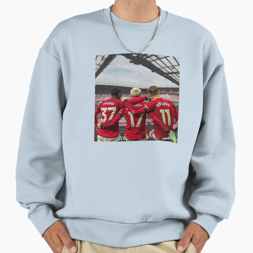Garnacho Mainoo H Jlund Sweatshirt - Unique Graphic Unisex - T-Shirt, Sweatshirt, Hoodie