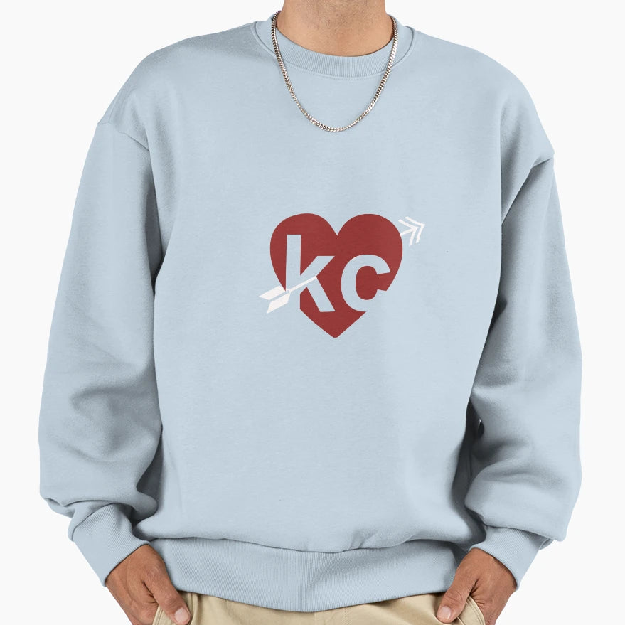 Kc Heart Sweatshirt - Unique Graphic Men Women - T-Shirt, Sweatshirt, Hoodie