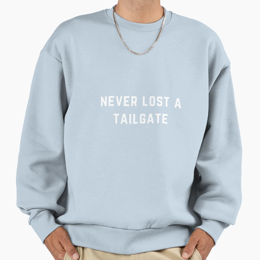 Never Lost Tailgate Sweatshirt - Aesthetic Graphic for Adults - T-Shirt, Sweatshirt, Hoodie