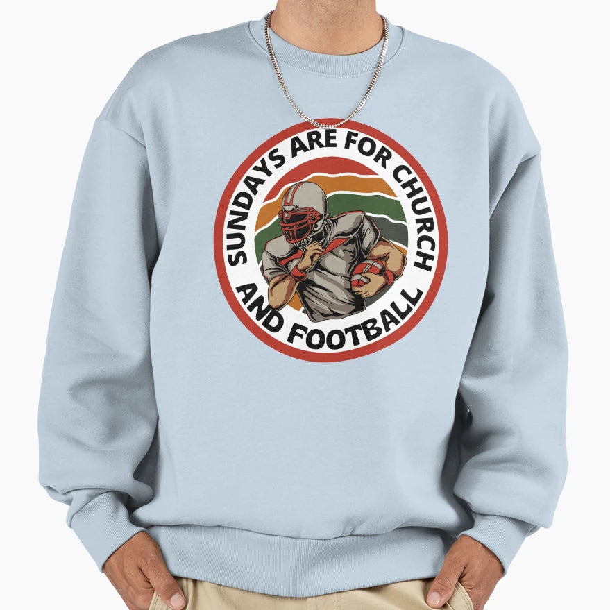 Sundays Are Church Jesus And Sweatshirt - Graphic Print for Adults - T-Shirt, Sweatshirt, Hoodie