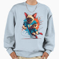 Siamese Cat Playing American Sweatshirt - Casual Everyday Wear for Adults - T-Shirt, Sweatshirt, Hoodie