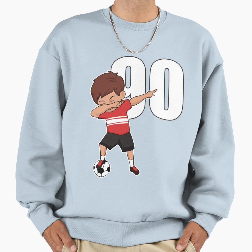 Awesome Soccer Player Number 90 Sweatshirt - Fun Novelty Design Unisex - T-Shirt, Sweatshirt, Hoodie