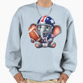 Football Elephant Sweatshirt - Graphic Print Men Women - T-Shirt, Sweatshirt, Hoodie