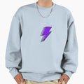 Purple Lightning Sweatshirt - Fun Novelty Design Men Women - T-Shirt, Sweatshirt, Hoodie