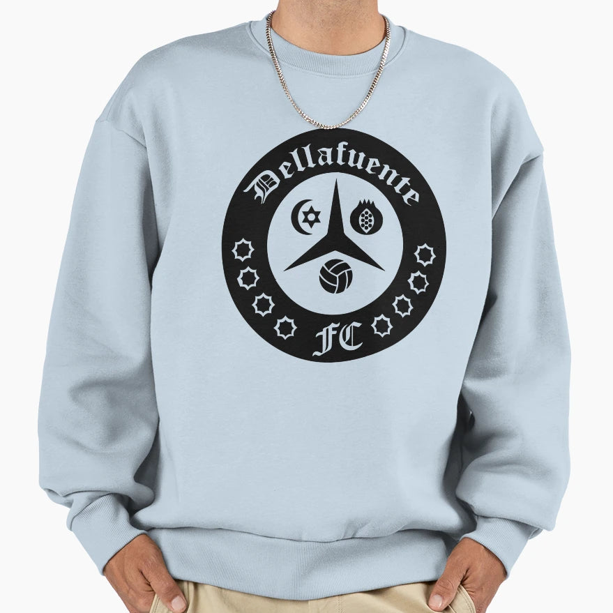Dellafuente Fc Logo Gotico Sweatshirt - Trendy Graphic Men Women - T-Shirt, Sweatshirt, Hoodie