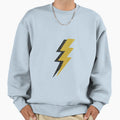 Gold And Black Glitter Lightning Sweatshirt - Novelty Apparel Unisex - T-Shirt, Sweatshirt, Hoodie