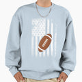 Sports American Flag Football Gift Sweatshirt - Custom Art Print for Adults - T-Shirt, Sweatshirt, Hoodie