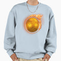 Gold Soccer Fire Ball Flaming Football Sweatshirt - Trendy Graphic Unisex - T-Shirt, Sweatshirt, Hoodie