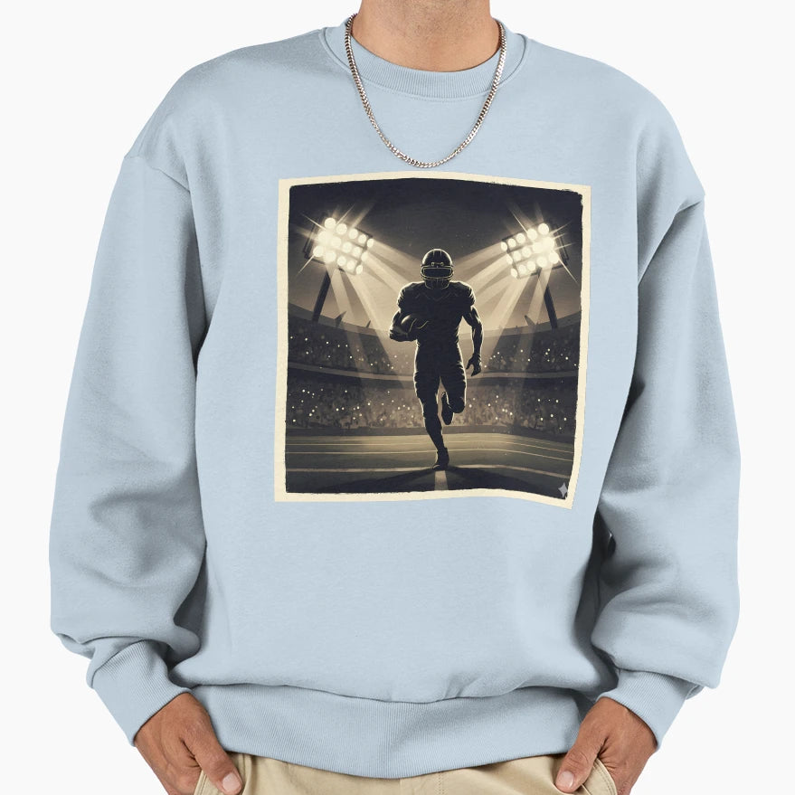 Painterly Football Art Illustration Sweatshirt - Unique Graphic Unisex - T-Shirt, Sweatshirt, Hoodie