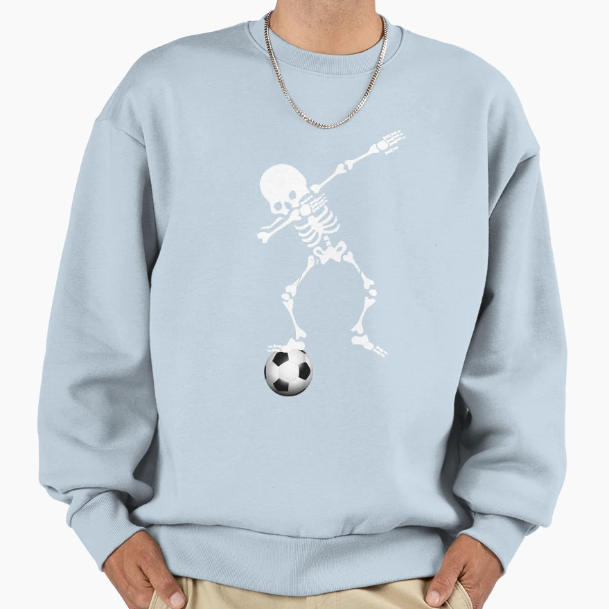 Funny Dabbing Skelleton Soccer Sweatshirt - Streetwear Style Unisex - T-Shirt, Sweatshirt, Hoodie