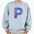 Alphabet Letter P Screen Sweatshirt - Trendy Graphic for Adults - T-Shirt, Sweatshirt, Hoodie