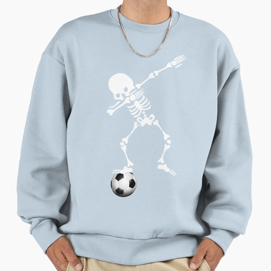 Skeleton Footballer Sweatshirt - Casual Everyday Wear Unisex - T-Shirt, Sweatshirt, Hoodie