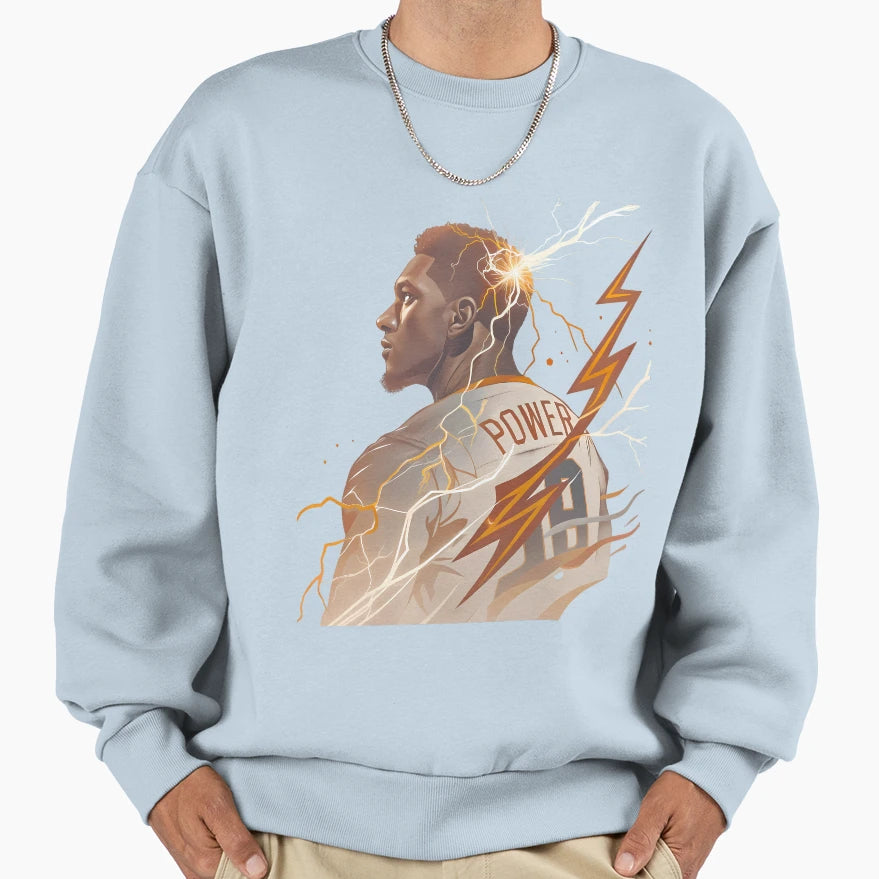 Power Futuristic Landscapes Sweatshirt - Fun Novelty Design for Adults - T-Shirt, Sweatshirt, Hoodie